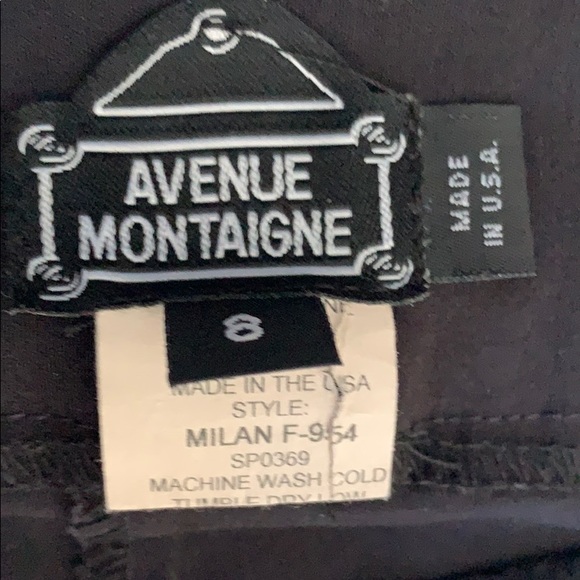 Avenue Montaigne Milan black ankle pant - Picture 2 of 5